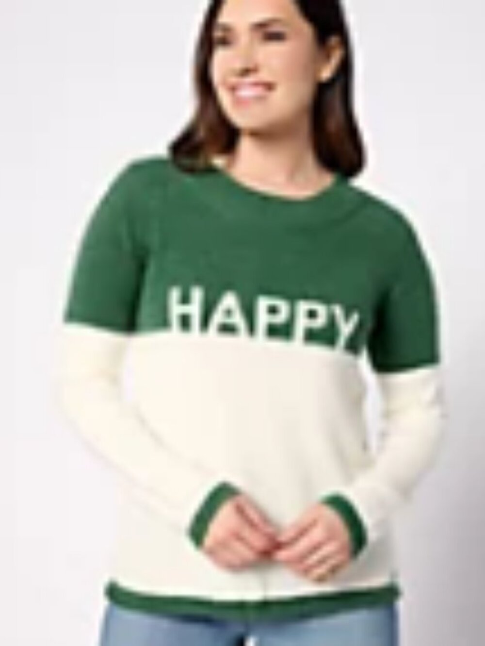 Peace Love World Chenille Affirmation Sweater